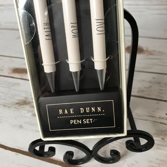 Rae Dunn Faith Hope Love Ballpoint Pen Set - Picture 2 of 4